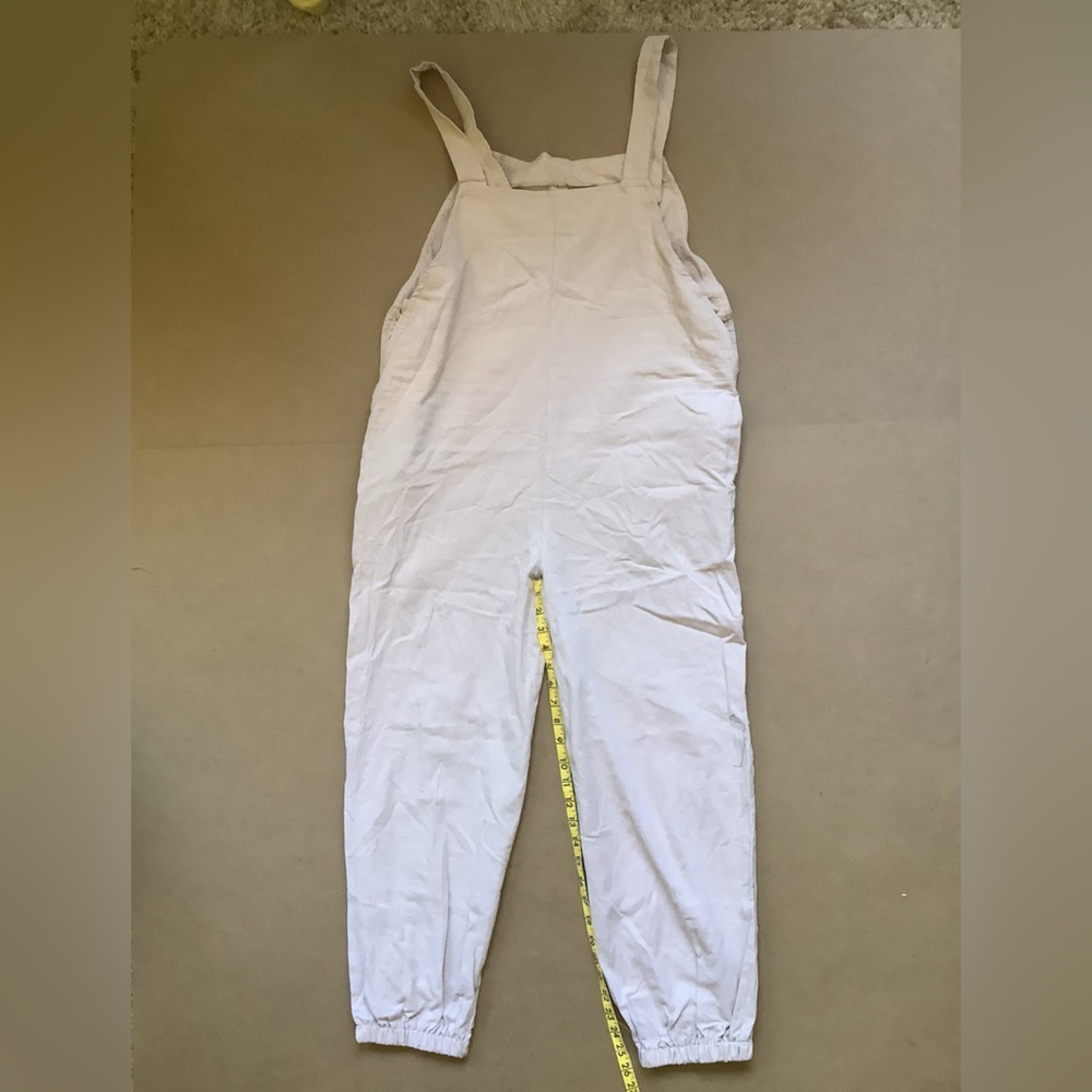 NWT Shein Lune Neutral 100% Cotton Lounge Overalls